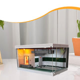 Maxbell 1/64 Scale Model Car Display Case Parking Lot Scene Scenario Miniature Scene Green