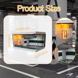 Maxbell 1/64 Scale Model Car Display Case Parking Lot Scene Scenario Miniature Scene Green
