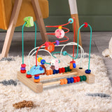 Maxbell Bead Maze Toy Math Birthday Gift Spatial Reasoning for Kids Beads Roller Toy