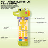 Maxbell Baby Remote Control Toy Birthday Gift Early Educational Toy for Kids Infants Crocodile