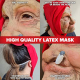 Maxbell Old Woman Head Mask Party Creepy Versatile Comfortable Halloween Granny Mask