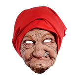 Maxbell Old Woman Head Mask Party Creepy Versatile Comfortable Halloween Granny Mask
