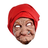 Maxbell Old Woman Head Mask Party Creepy Versatile Comfortable Halloween Granny Mask