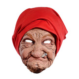 Maxbell Old Woman Head Mask Party Creepy Versatile Comfortable Halloween Granny Mask
