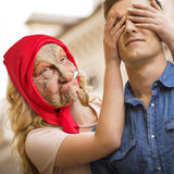 Maxbell Old Woman Head Mask Party Creepy Versatile Comfortable Halloween Granny Mask