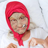 Maxbell Old Woman Head Mask Party Creepy Versatile Comfortable Halloween Granny Mask