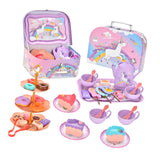 Maxbell Tea Party Set Cups Bowls Plates Pretend Game for Childrens Day Birthday Gift