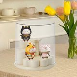 Maxbell Clear Display Case Doll Display Stand for Collectibles Figurines Plush Dolls