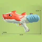 Maxbell Water Toy 500ml Water Tank Portable for Summer Pool Party Orange Shark