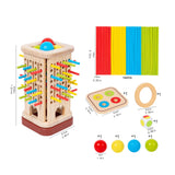 Maxbell Colourful Sticks Dice Game Travel Game Wooden Board Party Supplies Gift