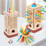 Maxbell Colourful Sticks Dice Game Travel Game Wooden Board Party Supplies Gift