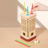 Maxbell Colourful Sticks Dice Game Travel Game Wooden Board Party Supplies Gift