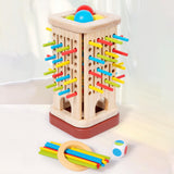 Maxbell Colourful Sticks Dice Game Travel Game Wooden Board Party Supplies Gift