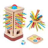 Maxbell Colourful Sticks Dice Game Travel Game Wooden Board Party Supplies Gift