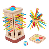 Maxbell Colourful Sticks Dice Game Travel Game Wooden Board Party Supplies Gift