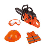 Maxbell Toy Chainsaw for Kids with Worker Vest Educational Toy Outdoor Gardening Toy Style A
