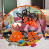 Maxbell Toy Chainsaw for Kids with Worker Vest Educational Toy Outdoor Gardening Toy Style A