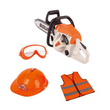 Maxbell Toy Chainsaw for Kids with Worker Vest Educational Toy Outdoor Gardening Toy Style B
