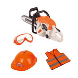 Maxbell Toy Chainsaw for Kids with Worker Vest Educational Toy Outdoor Gardening Toy Style B
