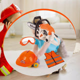 Maxbell Toy Chainsaw for Kids with Worker Vest Educational Toy Outdoor Gardening Toy Style B