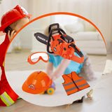 Maxbell Toy Chainsaw for Kids with Worker Vest Educational Toy Outdoor Gardening Toy Style C