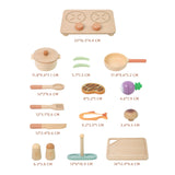 Maxbell Play Kitchen for Kids Realistic Wooden Kitchen Toys for Preschool Boys Girls