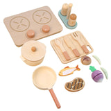 Maxbell Play Kitchen for Kids Realistic Wooden Kitchen Toys for Preschool Boys Girls