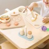 Maxbell Play Kitchen for Kids Realistic Wooden Kitchen Toys for Preschool Boys Girls