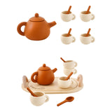 Maxbell Pretend Play Tea Set Toy Kitchen Playset for Children Ages 3 4 5 6 Years Old no tray