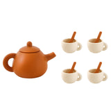 Maxbell Pretend Play Tea Set Toy Kitchen Playset for Children Ages 3 4 5 6 Years Old no tray