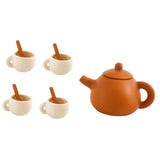 Maxbell Pretend Play Tea Set Toy Kitchen Playset for Children Ages 3 4 5 6 Years Old no tray