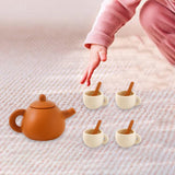Maxbell Pretend Play Tea Set Toy Kitchen Playset for Children Ages 3 4 5 6 Years Old no tray