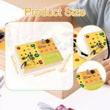 Maxbell Wooden Switches Busy Board Early Education for Boys Girls Children Preschool