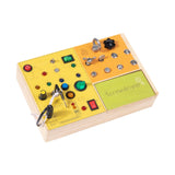 Maxbell Wooden Switches Busy Board Early Education for Boys Girls Children Preschool