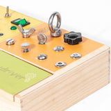 Maxbell Wooden Switches Busy Board Early Education for Boys Girls Children Preschool