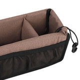 Maxbell Stroller Hanging Organizer Bag Lightweight for Shopping for Snacks Water Cup Brown