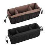 Maxbell Stroller Hanging Organizer Bag Lightweight for Shopping for Snacks Water Cup Brown