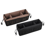 Maxbell Stroller Hanging Organizer Bag Lightweight for Shopping for Snacks Water Cup Brown