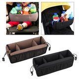 Maxbell Stroller Hanging Organizer Bag Lightweight for Shopping for Snacks Water Cup Brown