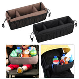 Maxbell Stroller Hanging Organizer Bag Lightweight for Shopping for Snacks Water Cup Brown