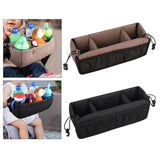 Maxbell Stroller Hanging Organizer Bag Lightweight for Shopping for Snacks Water Cup Brown