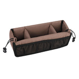 Maxbell Stroller Hanging Organizer Bag Lightweight for Shopping for Snacks Water Cup Brown