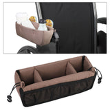 Maxbell Stroller Hanging Organizer Bag Lightweight for Shopping for Snacks Water Cup Brown