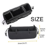 Maxbell Stroller Hanging Organizer Bag Lightweight for Shopping for Snacks Water Cup Black