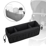 Maxbell Stroller Hanging Organizer Bag Lightweight for Shopping for Snacks Water Cup Black