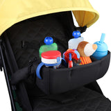 Maxbell Stroller Hanging Organizer Bag Lightweight for Shopping for Snacks Water Cup Black