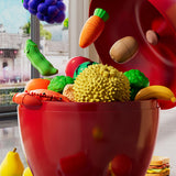 Maxbell 3x Small Plastic Fruit Containers Filled Container for Valentine Party Favor