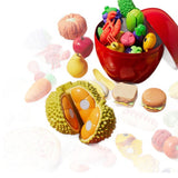 Maxbell 3x Small Plastic Fruit Containers Filled Container for Valentine Party Favor