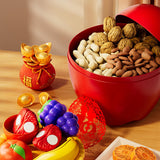 Maxbell 3x Small Plastic Fruit Containers Filled Container for Valentine Party Favor