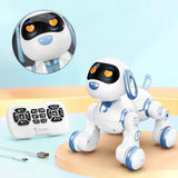 Maxbell Interactive Robotic Pet Kids Birthday Gift Interactive Robotic Toy White Dog